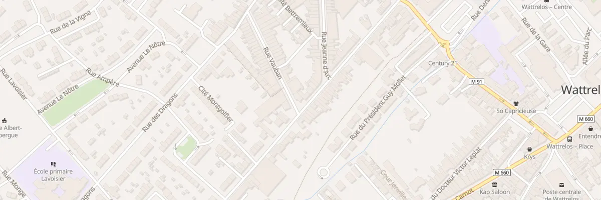 Plan du 56 Rue Faidherbe à Wattrelos