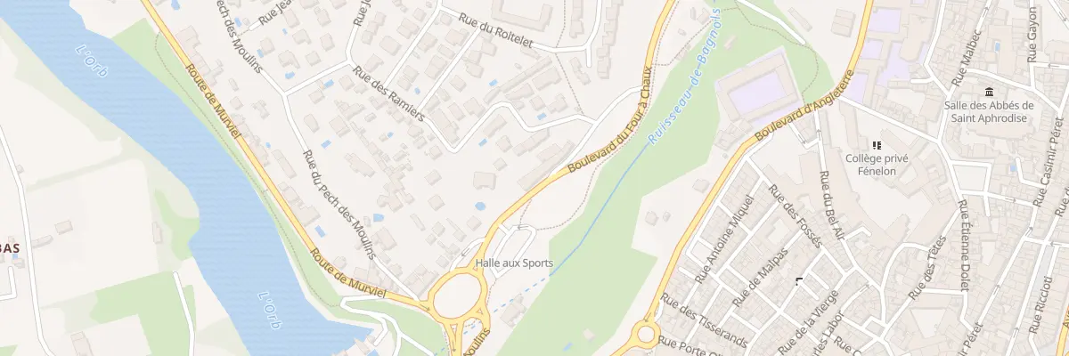 Plan du 1 Rue des Ramiers à Béziers