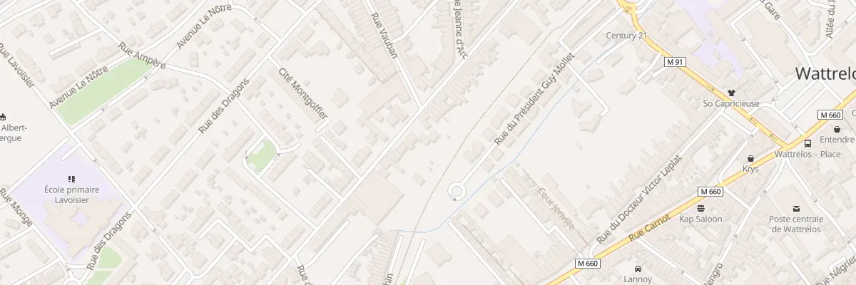 Plan du 91 Rue Faidherbe à Wattrelos