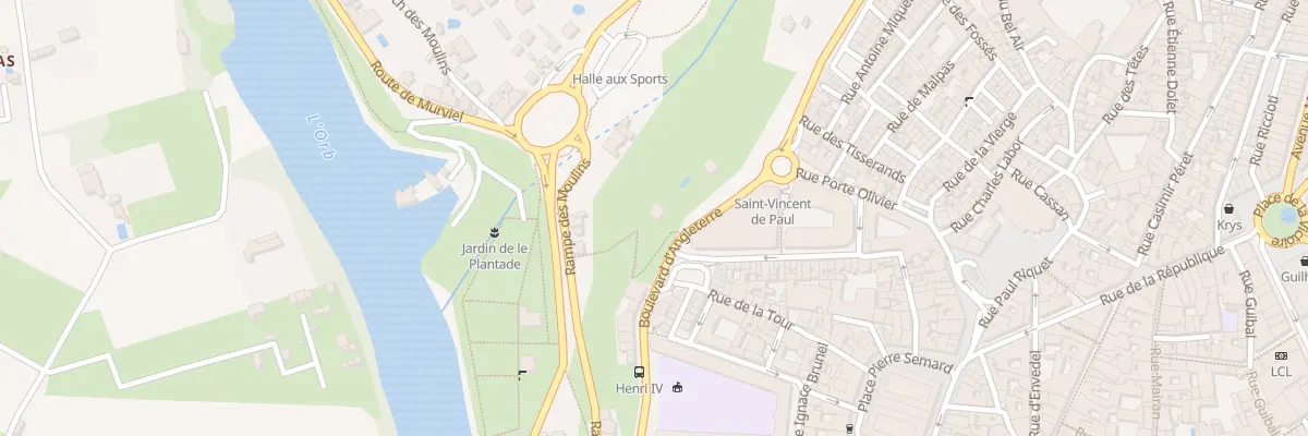 Plan du 74 Bd d’Angleterre à Béziers