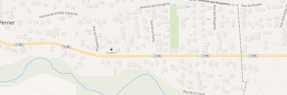 Plan du 28 Av d’Issoire à Perrier