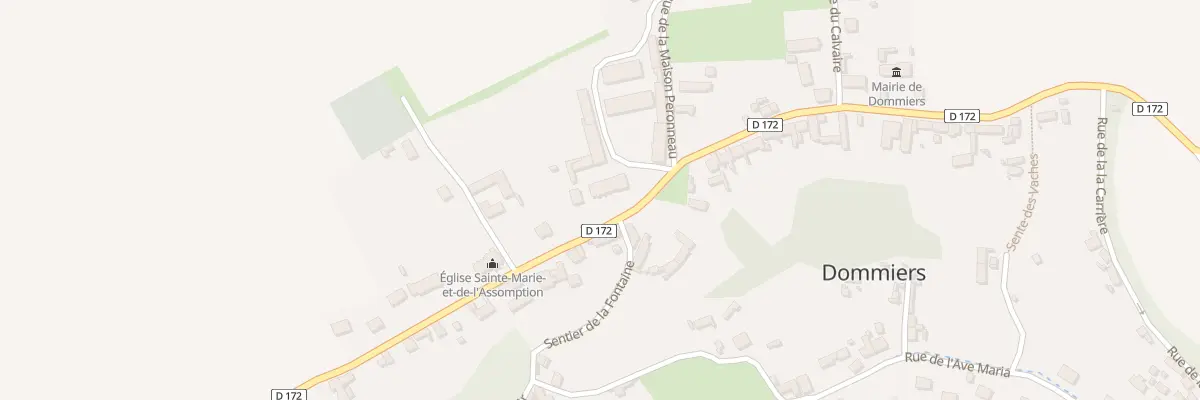 Plan du 34 Rue de la Fontaine des Hutins à Dommiers