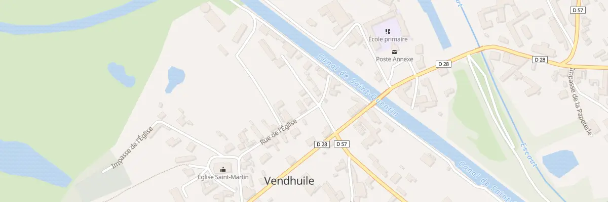 Plan du 10 Rue de l’Eglise à Vendhuile