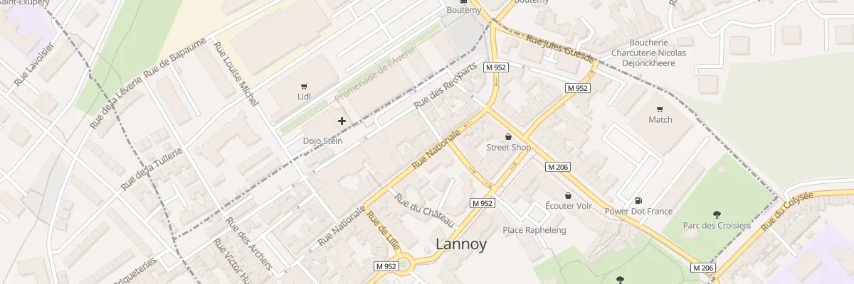 Plan du 22 Rue Nationale à Lannoy