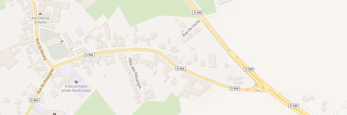 Plan du 389 Rue du Noir Debout à Auchy-lez-Orchies