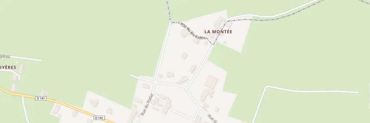 Plan du 3 Rue de la Montée à Cesset