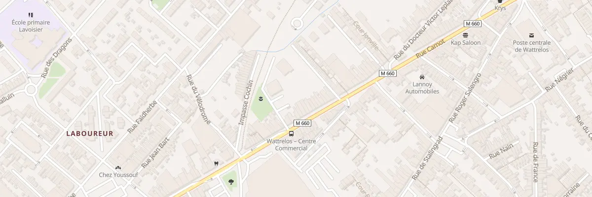 Plan du 106 Rue Carnot à Wattrelos