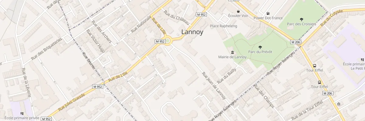 Plan du 10 Rue Jean De Lannoy à Lannoy