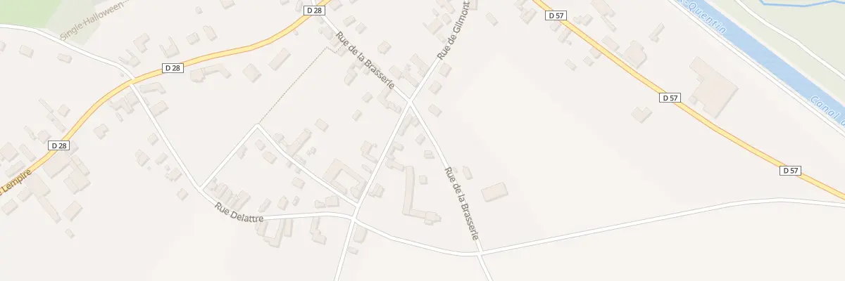 Plan du 14 Rue de la Brasserie à Vendhuile