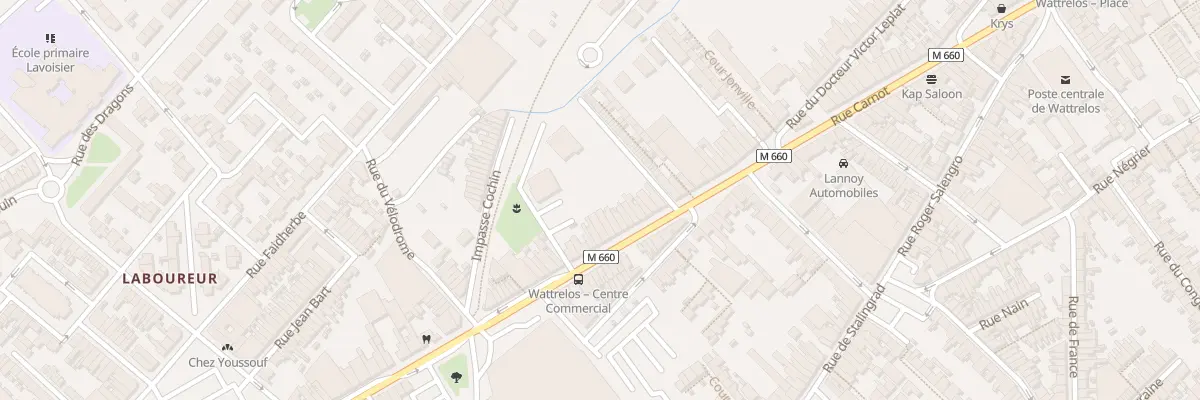 Plan du 102 Rue Carnot à Wattrelos