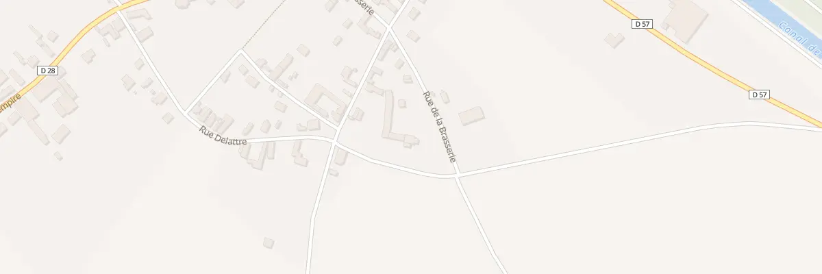 Plan du 16 Rue de la Brasserie à Vendhuile