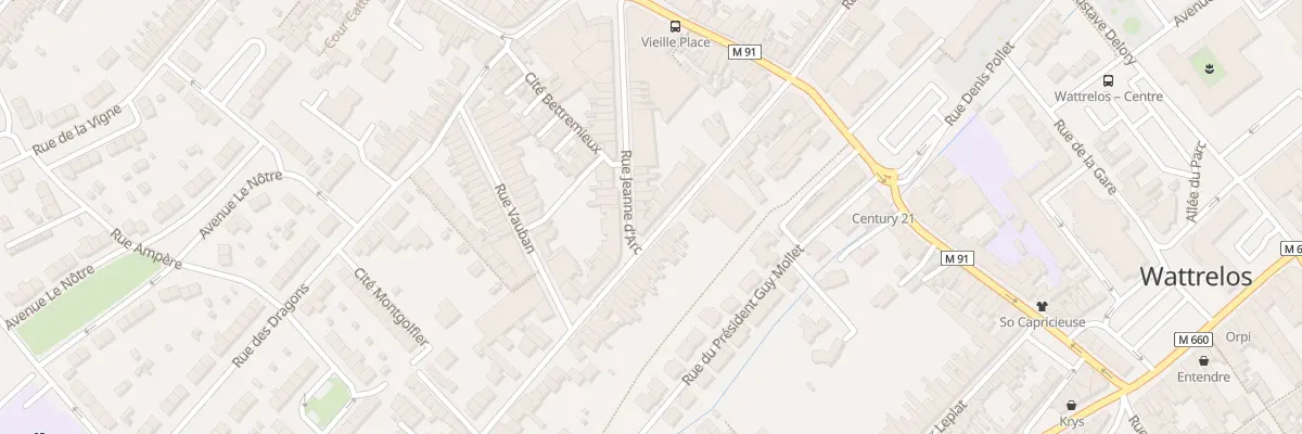 Plan du 42 Rue Faidherbe à Wattrelos
