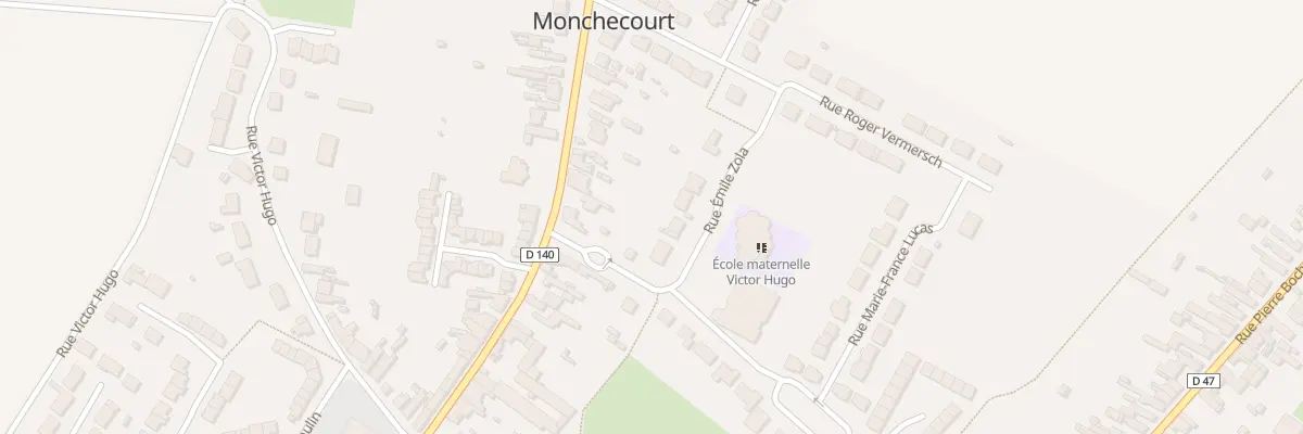 Plan du 6B Rue Pierre de Coubertin à Monchecourt