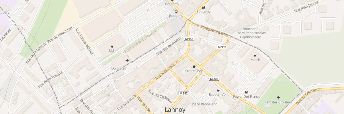 Plan du 12 Rue Nationale à Lannoy