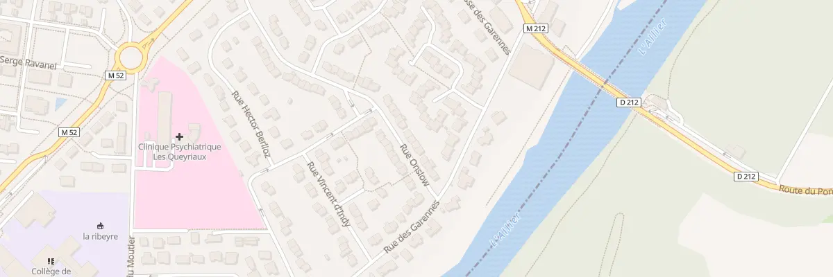 Plan du 12 Rue Onslow à Cournon-d’Auvergne
