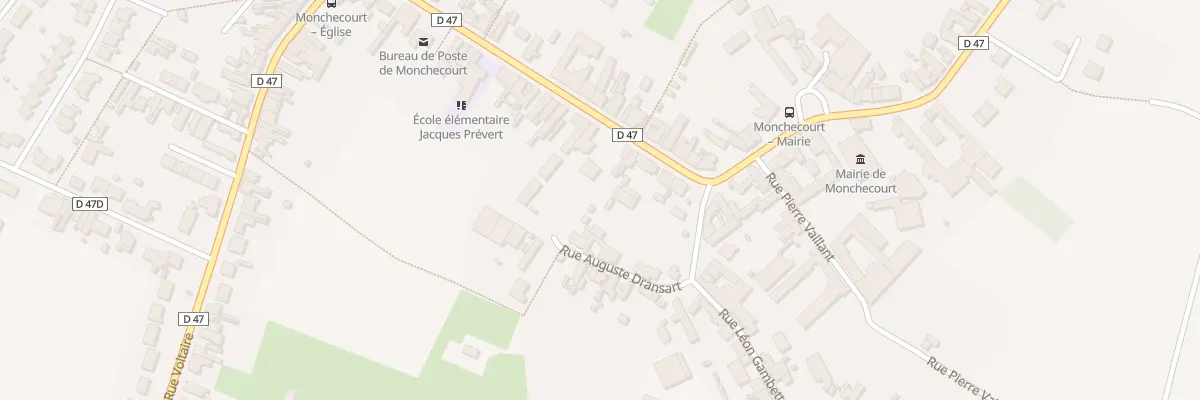 Plan du 11 Rue Jean Jaures à Monchecourt