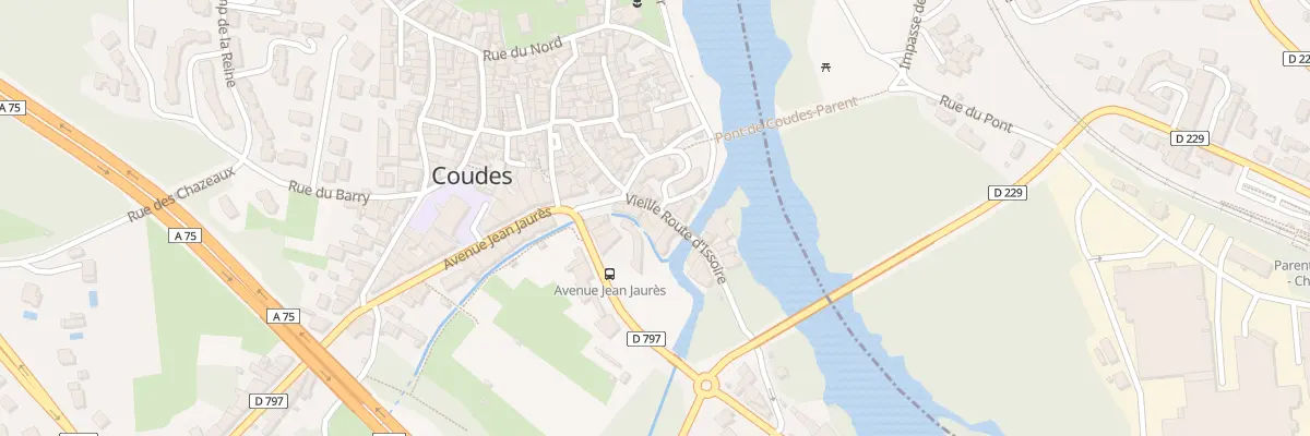 Plan du 10 Rue Vieille Route d’Issoire à Coudes
