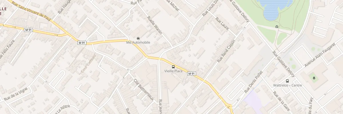 Plan du 100 Rue Pierre Catteau à Wattrelos