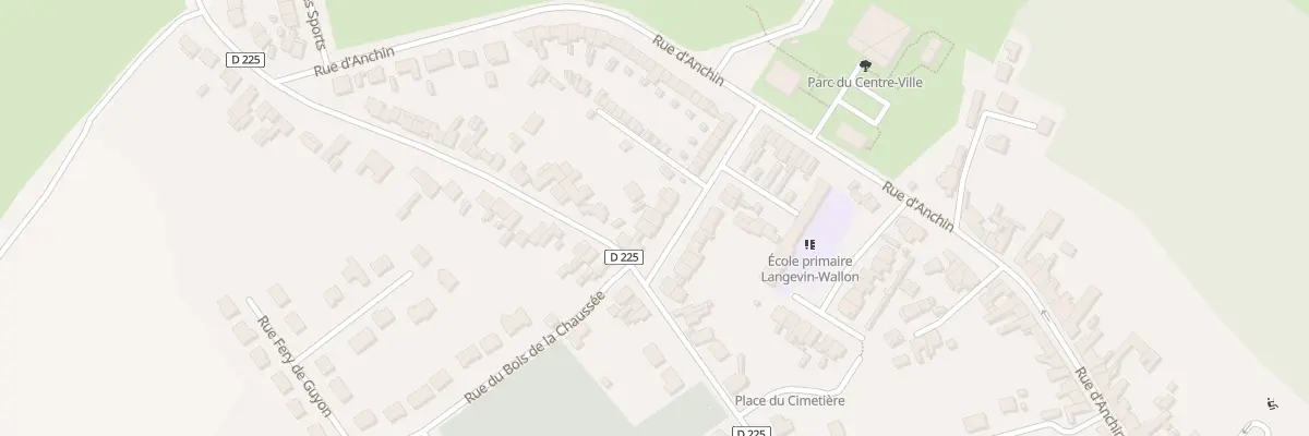 Plan du 22 Rue Cyrille Vallee à Pecquencourt