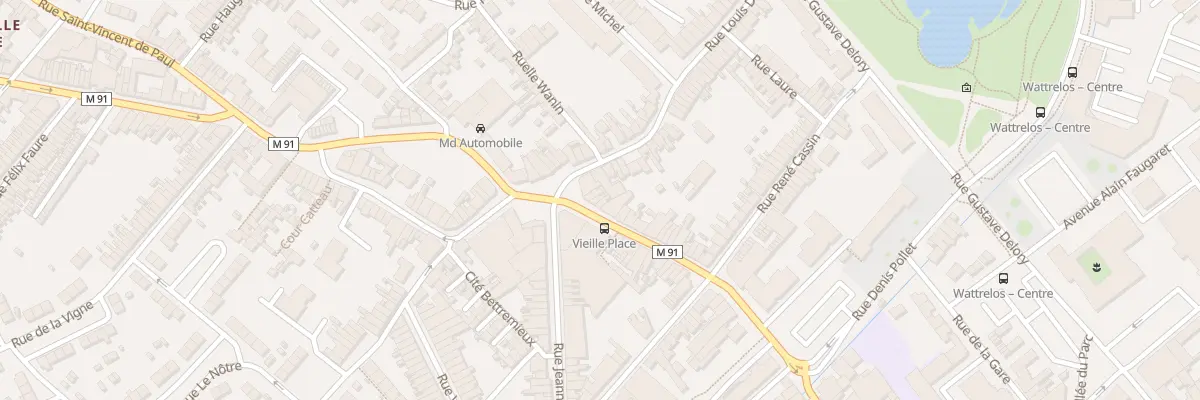Plan du 98 Rue Pierre Catteau à Wattrelos