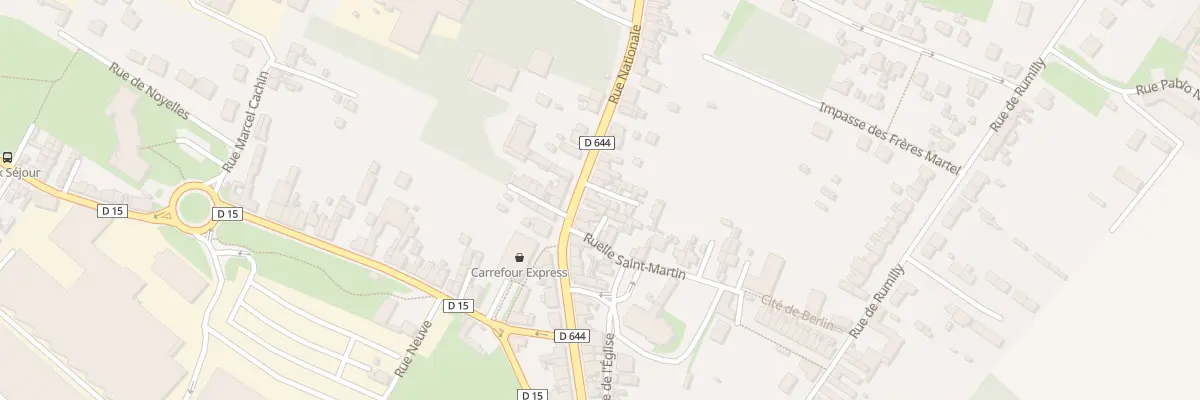 Plan du 72 Rue Nationale à Masnières