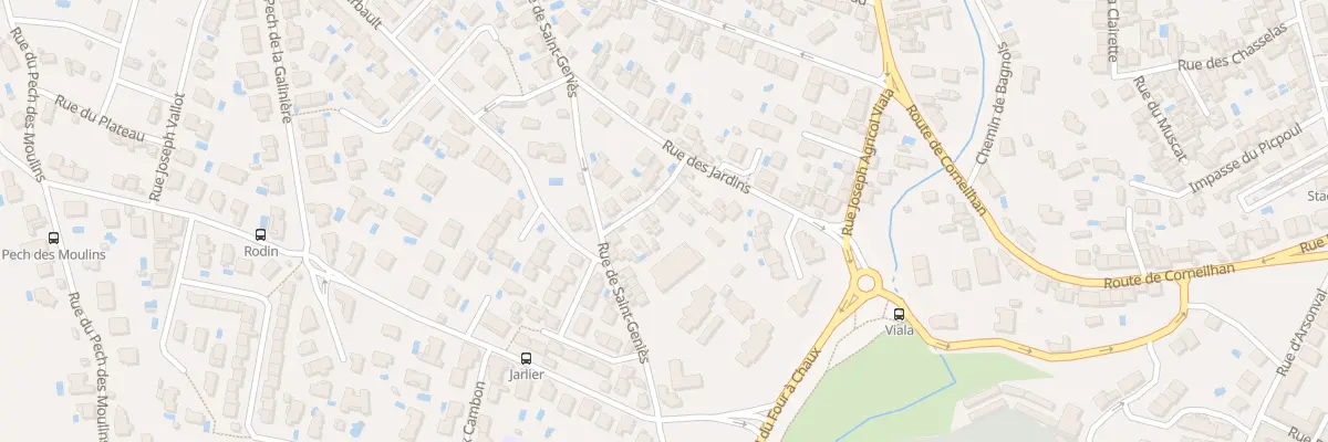 Plan du 11 Rue Marcel Jalade à Béziers