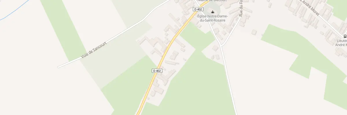 Plan du 7 Rue de Moncheaux à Blécourt
