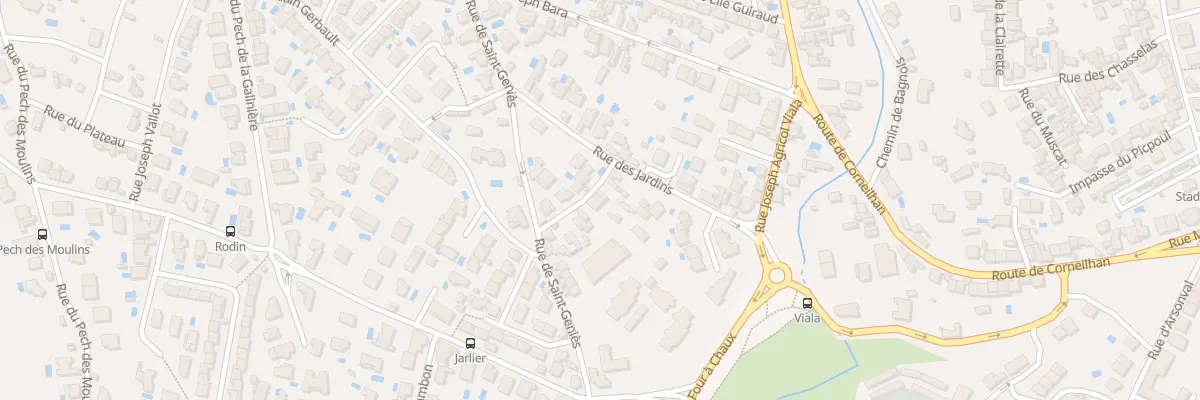 Plan du 7 Rue Marcel Jalade à Béziers