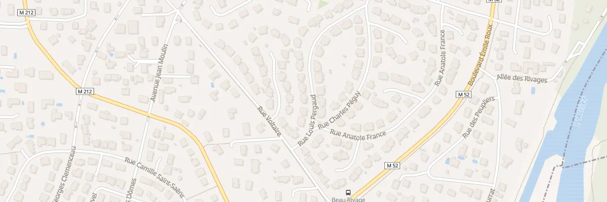 Plan du 5 Rue Louis Pergaud à Cournon-d’Auvergne