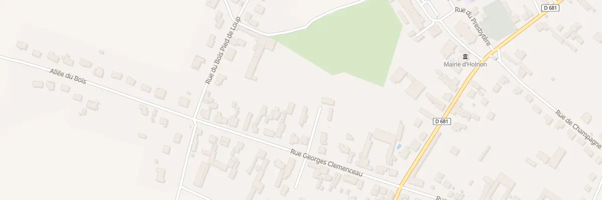 Plan du 18 Rue Georges Clémenceau à Holnon