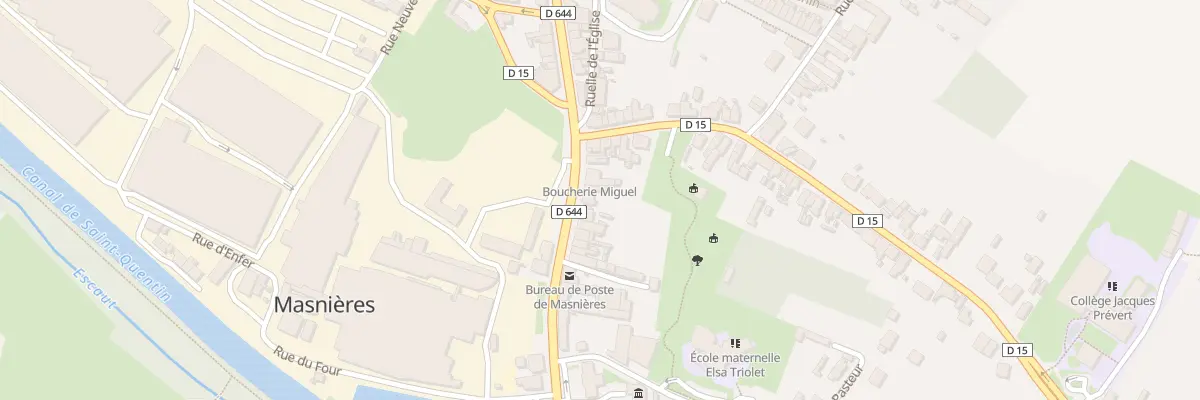 Plan du 28 Rue Nationale à Masnières