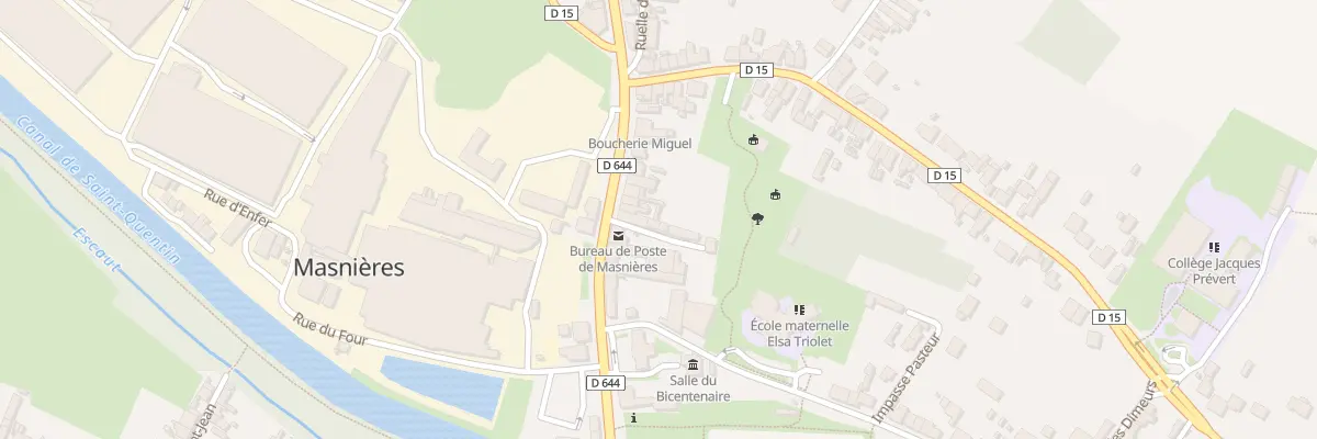 Plan du 18 Rue Nationale à Masnières
