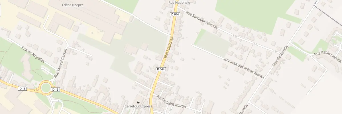 Plan du 92 Rue Nationale à Masnières