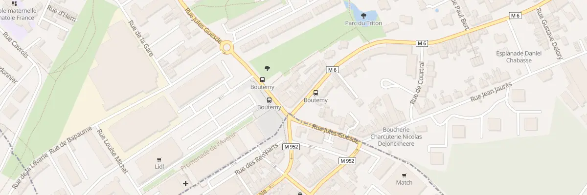 Plan du 1 Rue J B Lebas à Lys-lez-Lannoy
