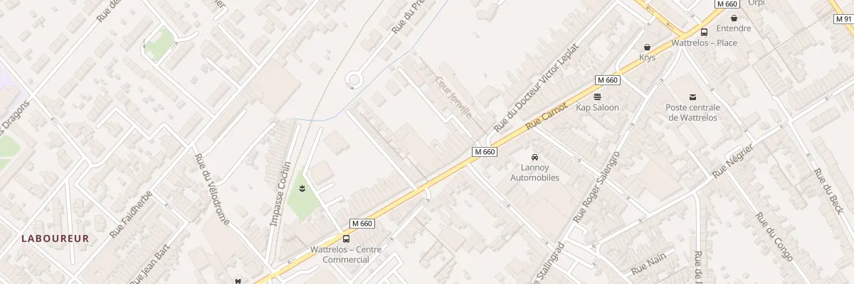 Plan du 70 Rue Carnot à Wattrelos