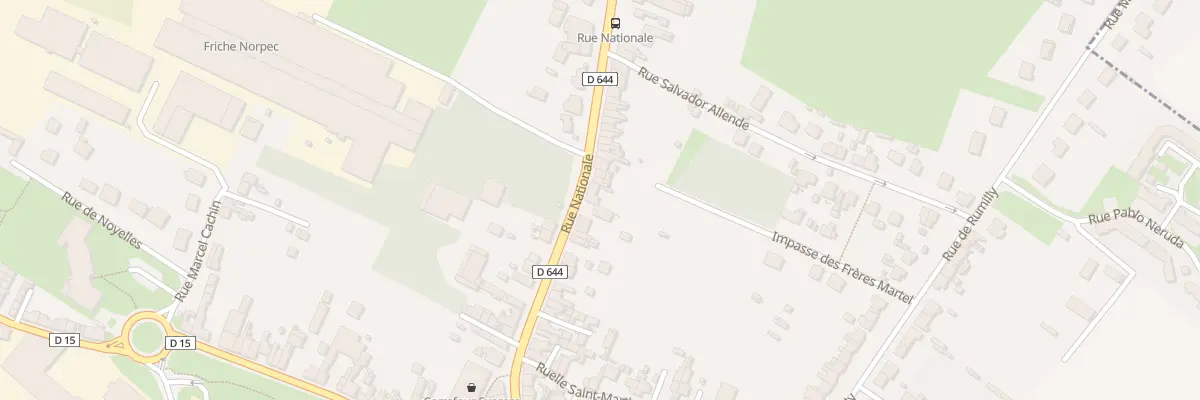 Plan du 96 Rue Nationale à Masnières