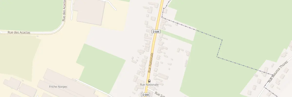 Plan du 97 Rue Nationale à Masnières
