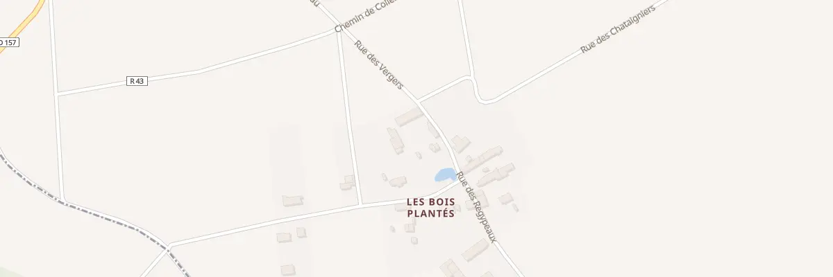 Plan du 174 Le Bois Poulailler à Collemiers