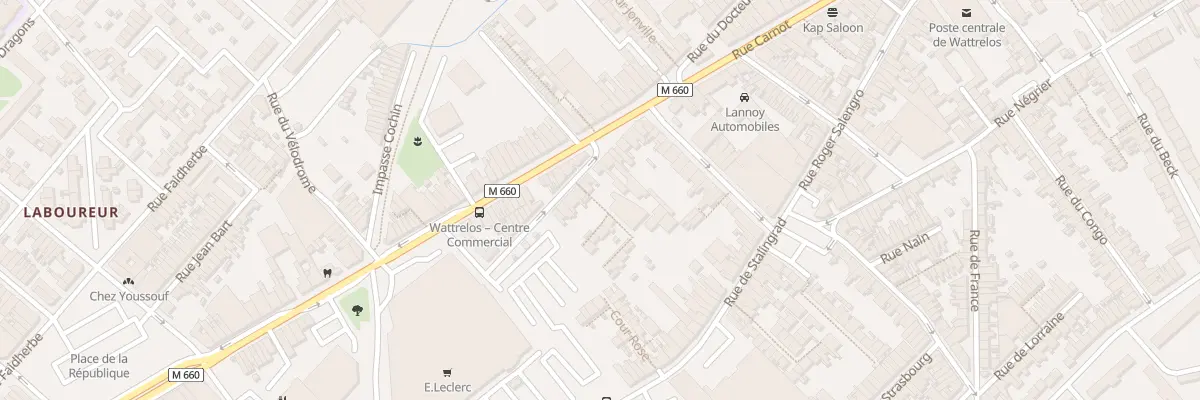 Plan du 95 Rue Doct Victor Leplat à Wattrelos
