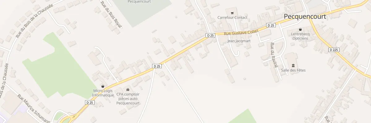 Plan du 27 Rue Gustave Coliez à Pecquencourt