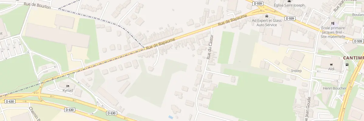Plan du 25 Rue de Bapaume à Cambrai