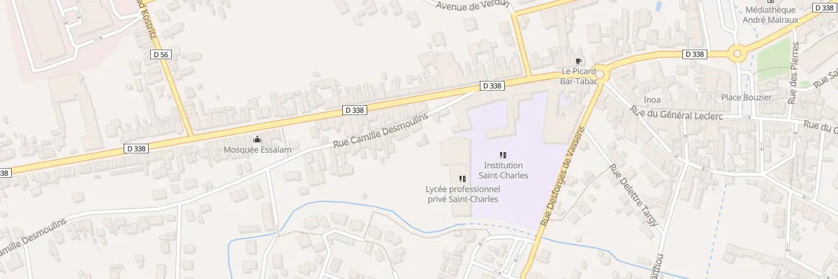 Plan du 13 Rue Camille Desmoulins à Chauny