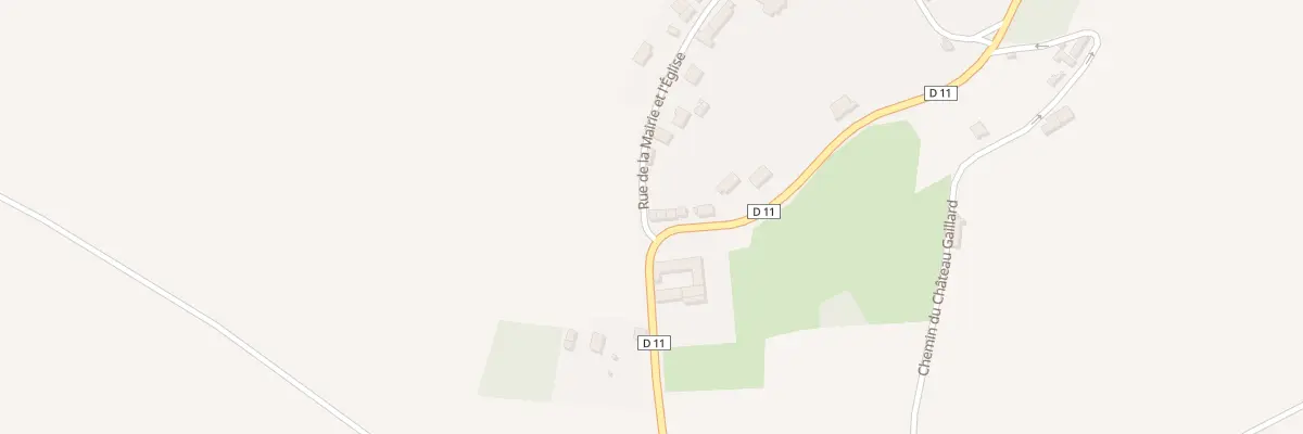 Plan du 20 Rue de la Mairie et l’Eglise à Veuilly-la-Poterie