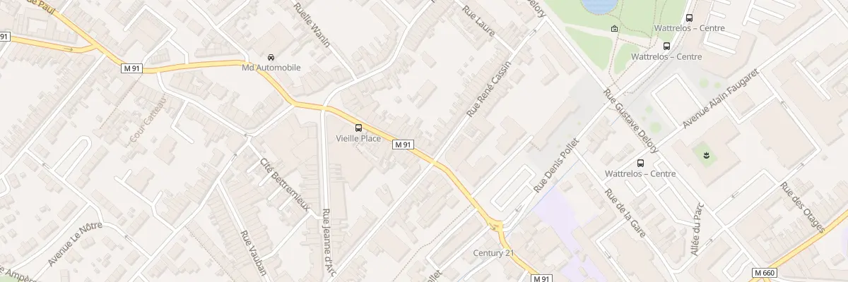 Plan du 74 Rue Pierre Catteau à Wattrelos