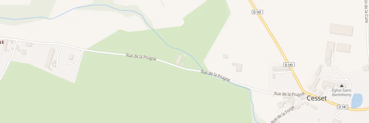 Plan du 47 Rue de la Prugne à Cesset