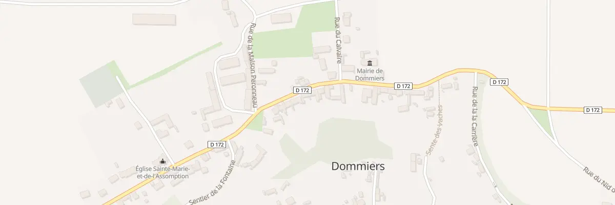Plan du 27 Rue de la Fontaine des Hutins à Dommiers