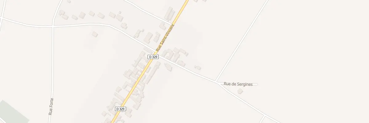 Plan du 7 Rue de Sergines à Serbonnes