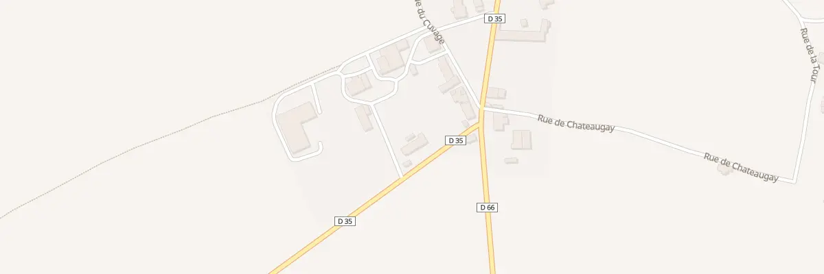Plan du 4 Rte de Charroux à Étroussat