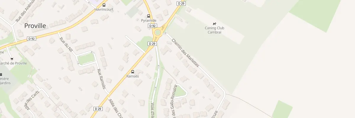 Plan du 2 Che des Marlettes à Proville