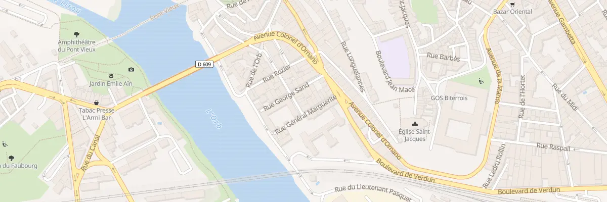 Plan du 11 Rue Général Chanzy à Béziers